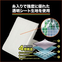 トラスコ中山 TRUSCO パレットカバー 1300X1300X1300 クリア PC13A 1枚