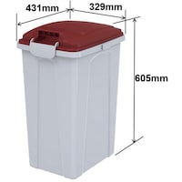 ECON ECON 808450 エコン連結ハンドペール 45L レッド 80845001GLRE 1個