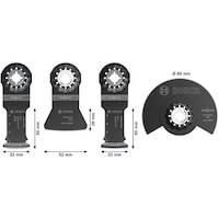 ボッシュ ボッシュ マルチツールブレード(カットソー)スターロック 床補修セット 2608669089 1Pk(4枚)