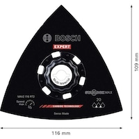 ボッシュ ボッシュ 超硬マルチツールブレード(カットソー)スターロックマックス サンディングプレート MAVZ116RT2 2608902078 1枚