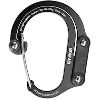 GEAR AID Gear Aid カラビナ型フック ヒーロークリップ ミディアム ステルスブラック 210013010 1個