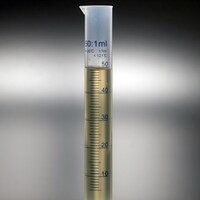 トラスコ中山 TRUSCO メスシリンダー 50ml 青目盛付 PP製 MS50A 1本 ※3本以上から注文可能(販売価格は1本単位の価格)