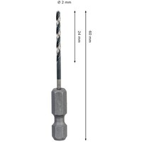 ボッシュ ボッシュ ドリルアダプター用鉄工ビット 2mm 2608577564 1本 ※3本以上から注文可能(販売価格は1本単位の価格)