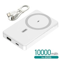 大橋産業 8006 準固体モバイルバッテリー 10000mAh WH マグネット式 携帯 安全