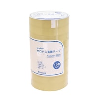 共和 セロハン粘着テープ 幅18mm×長さ50m 1セット(10巻シュリンクパック×5)