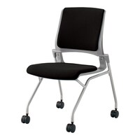 オルディナ 総張り肘無 本体灰 黒硬床用