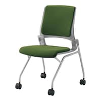 オルディナ 総張り肘無 本体灰 緑硬床用