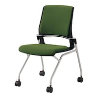 オルディナ 総張り肘無 本体黒 緑軟床用