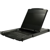 スターテック KVMコンソールドロア 17インチ 1ポート対応 17.3インチ RKCOND17HD モバイルディスプレイ モバイルモニター