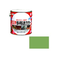 アサヒペン 油性多用途カラー 0.7L 若草色 1個 536846 建物用塗料(水性)