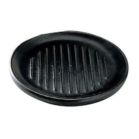 ヤマコー 遠赤 ミニ 陶板焼 丸型(21190) 6730800 鍋物用品 和・洋・中 鉄板プレート 1個
