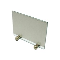 ヒカリ 透明 150mm×118(115)mm×44mm S124 メニュー・レストラン標識 インフォメーションボード 1個