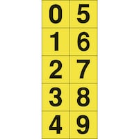 数字ステッカ― 30×30 「0から9」連番