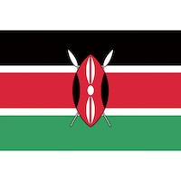 東京製旗 卓上旗(16×24cm)ケニア 406261 標示幕・旗 1枚