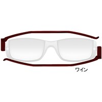 ナンニーニ折りたたみ老眼鏡 度数1.5 ワイン