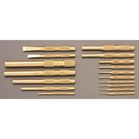 ピンポンチ&スクレーパー(真鍮製)17本組