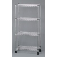 メタルラック(キャスタ付)610X360X1250 EA976AJ85 ツーリング(その他) 1台