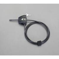 アジャスタブルケーブルロック5mmX1.8m EA983SF39 ツーリング(その他) 1本