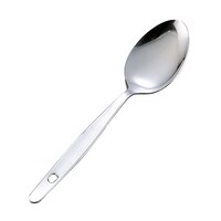 松印18−0 給食用先丸スプーン 150mm 穴明