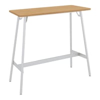 フランカ角形4本脚W12D4H10脚白天板Nオーク