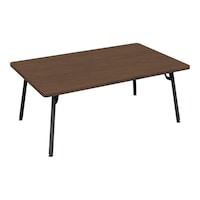 フランカ角形4本脚W12D8H4脚黒天板ブラウン