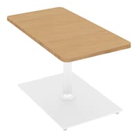 フランカ角形単柱脚W4D8H4脚白天板Nオーク