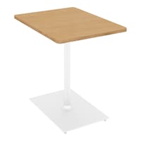 フランカ角形単柱脚W6D8H7脚白天板Nオーク