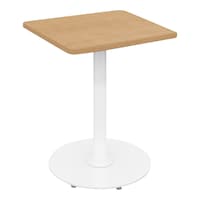 フランカ角形単柱脚W4D4H6脚白天板Nオーク