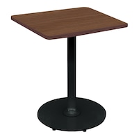 フランカ角形単柱脚W6D6H6脚黒天板ブラウン