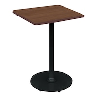 フランカ角形単柱脚W6D6H7脚黒天板ブラウン