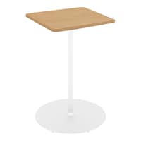 フランカ角形単柱脚W8D8H10脚白天板Nオーク