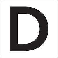 表示板アルファベット「D」420X420