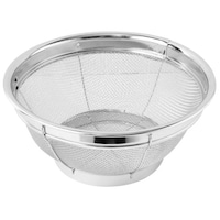 アークランズ DXリング付ザル 18cm 縦200mm×幅200mm×高さ100mm 1個 K704 調理小物