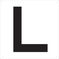 表示板アルファベット「L」420X420