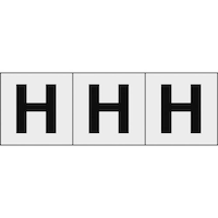 アルファベットステッカー50×50「H」透明3枚入