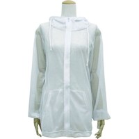 虫よけメッシュパーカーLーLLサイズホワイト