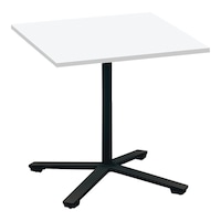 ビエナ 固定正方形単柱塗装黒脚アジャスタ 幅75W