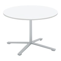 ビエナ 固定円形単柱塗装銀脚キャスタ 直径105W