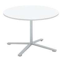 ビエナ 固定円形単柱塗装銀脚アジャスタ直径105W