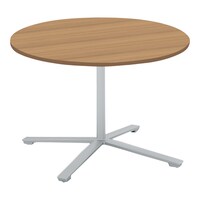 ビエナ 固定円形単柱塗装銀脚アジャスタ直径105M