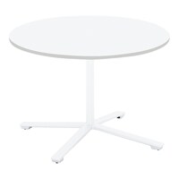 ビエナ 固定円形単柱塗装白脚キャスタ 直径105W