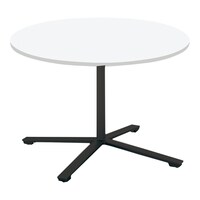 ビエナフラップ円形単柱塗装黒脚キャスタ直径105W