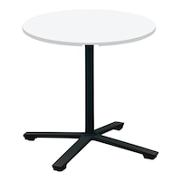 ビエナ フラップ円形単柱塗装黒脚キャスタ直径75W