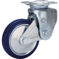 シシク 緩衝キャスター固定200径スーパーソリッド車輪