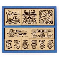 ミニオンズ 木製 ごほうびスタンプセット 英語