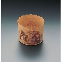 マフィンカップハウス柄茶 M−404(100枚入)