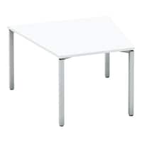 ワークフィット台M配線箱無A脚122118.5銀W