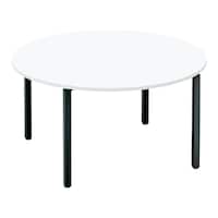 ワークフィット円M配線箱無A脚W140D140黒W