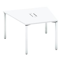 ワークフィット台M配線箱付A脚122118.5白W