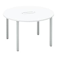 ワークフィット円M配線箱付A脚W120D120銀W